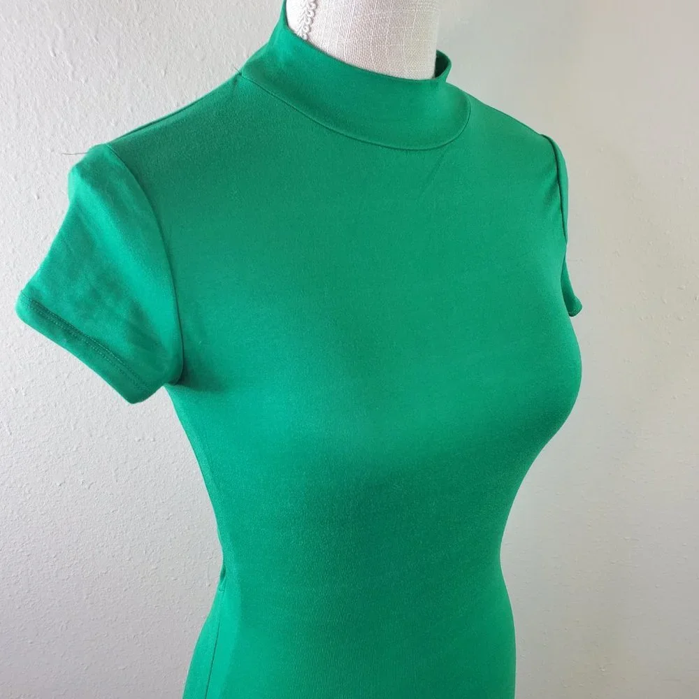 Absolutely Love It Green Short Sleeve Body Con Dress - Picture 3 of 10